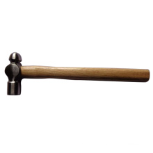 Bleached wooden handle wood martillo round head ball pein hammer